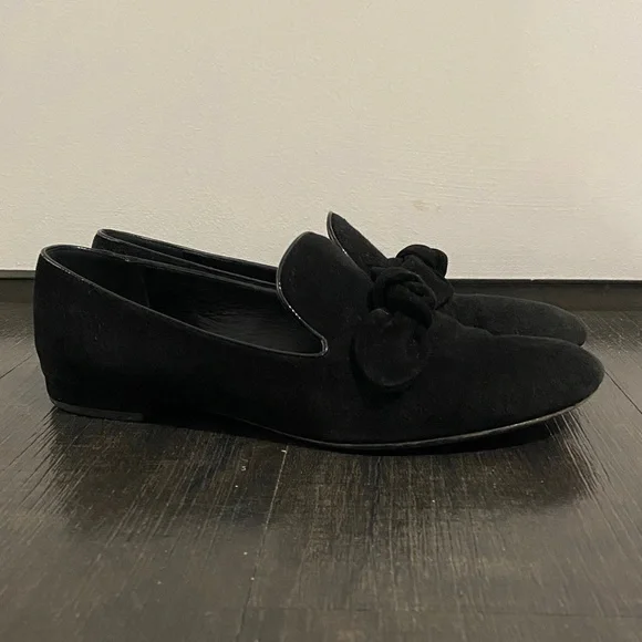 Louis Vuitton Black Suede Loafers - Picture 8 of 9